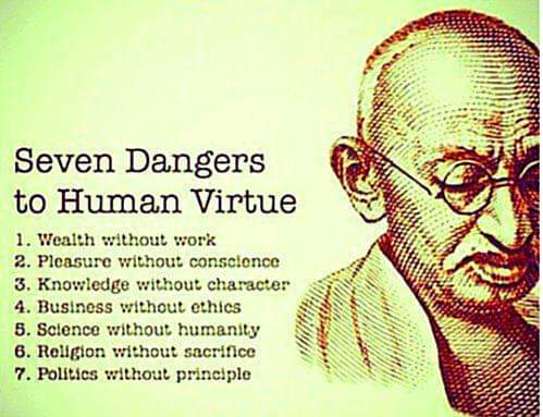 seven dangers of human virtue