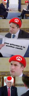 your princess is in another castle, trump interview