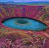 kerid crater lake in iceland known as the eye of the world