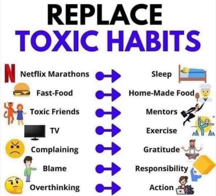 replace toxic habits