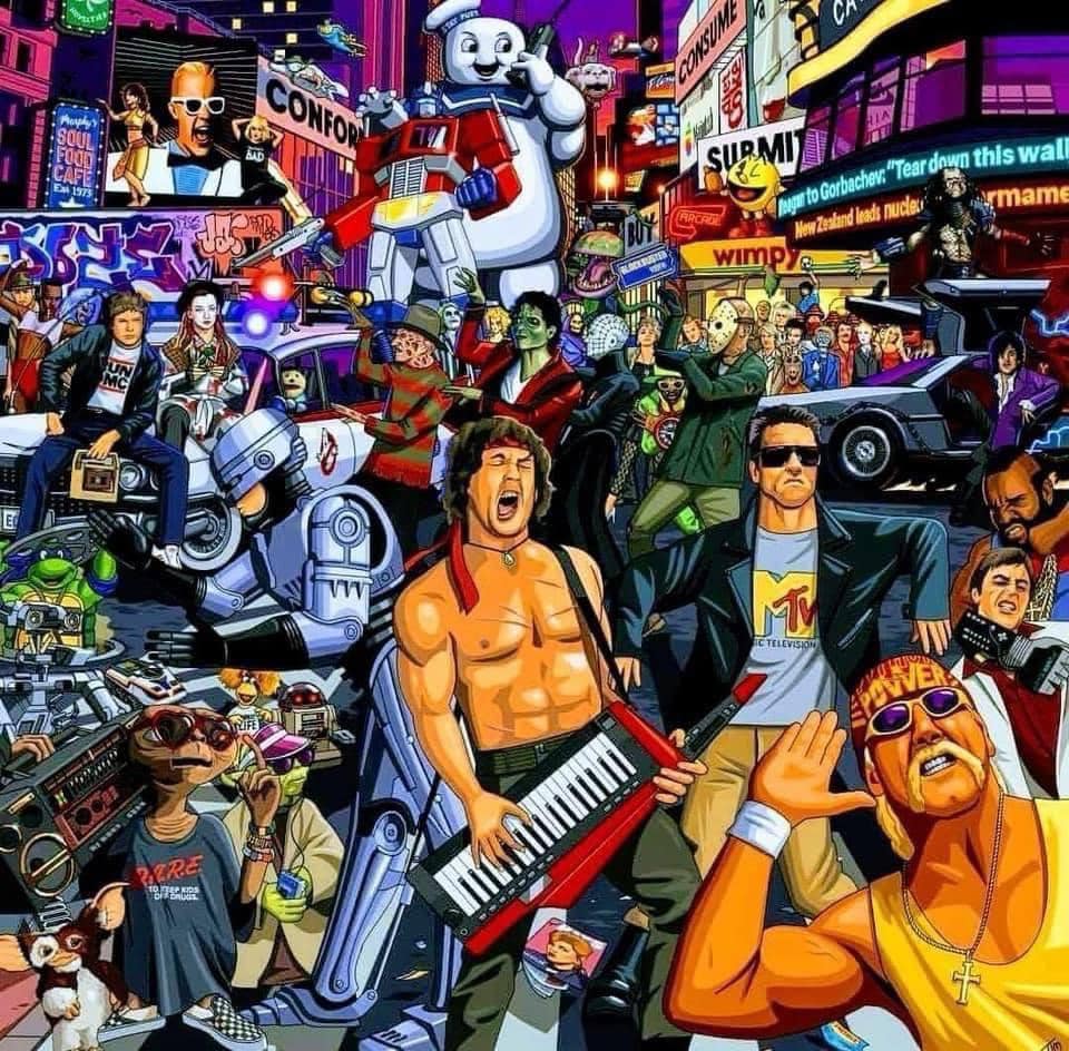 my entire childhood in one picture, 80's kid