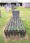 i'd like to know the back story, cage over grave