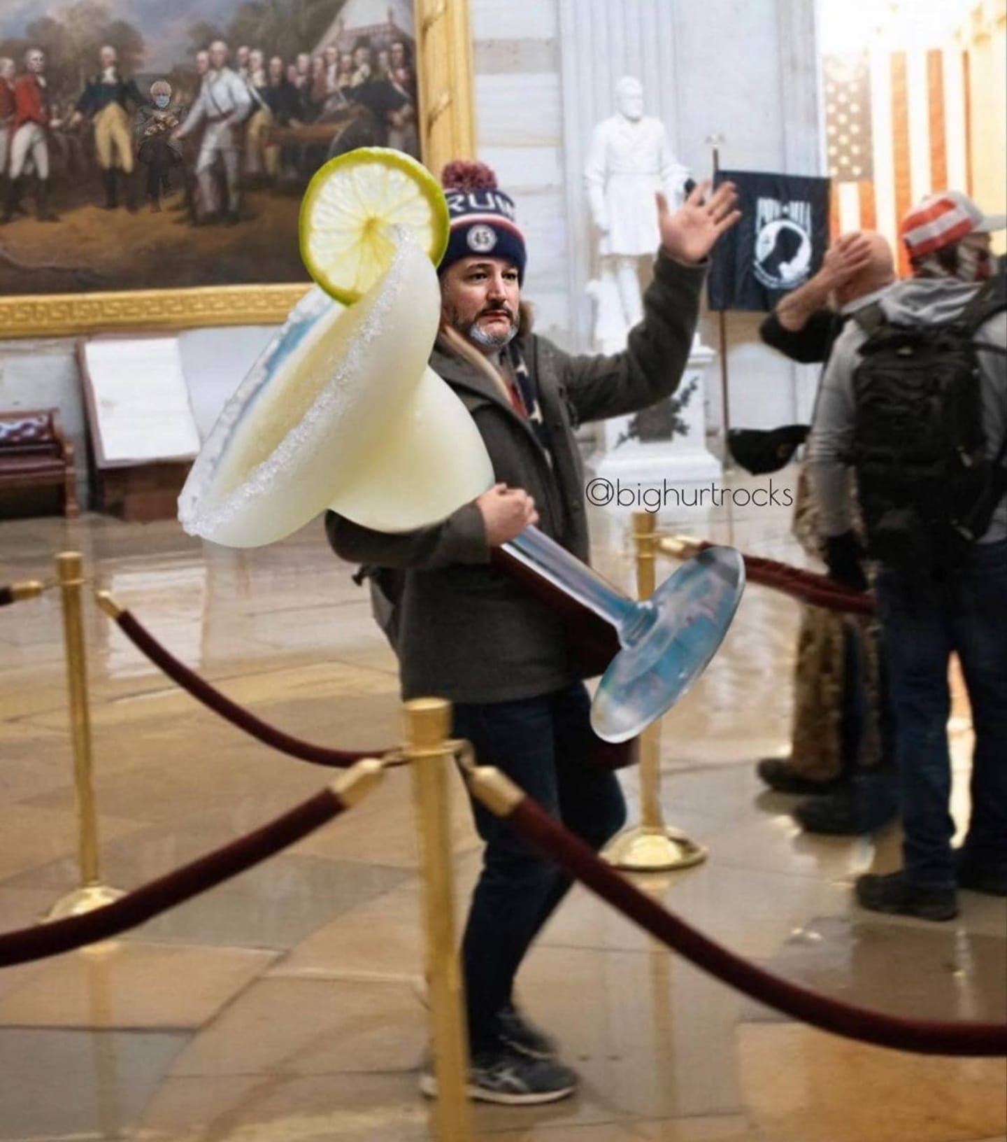 ted cruz on his way back from cancun, capitol siege