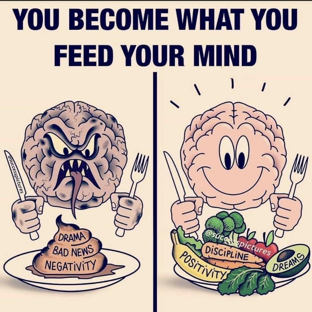 you become what you feed your mind