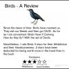 a review of nature, birds, raccoons, badgers, spiders, ducks, crabs, turtles, snakes, elephants, jellyfish, bears, squid, dogs, fish, locusts