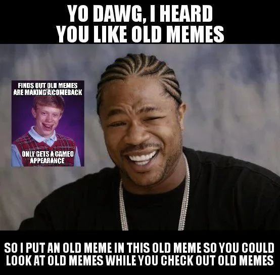 yo dawg, i heard you like old memes, so i put an old meme in this old meme so you could look at old memes while you check out old memes