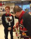 my boss and i had an ugly sweater competition, mirror