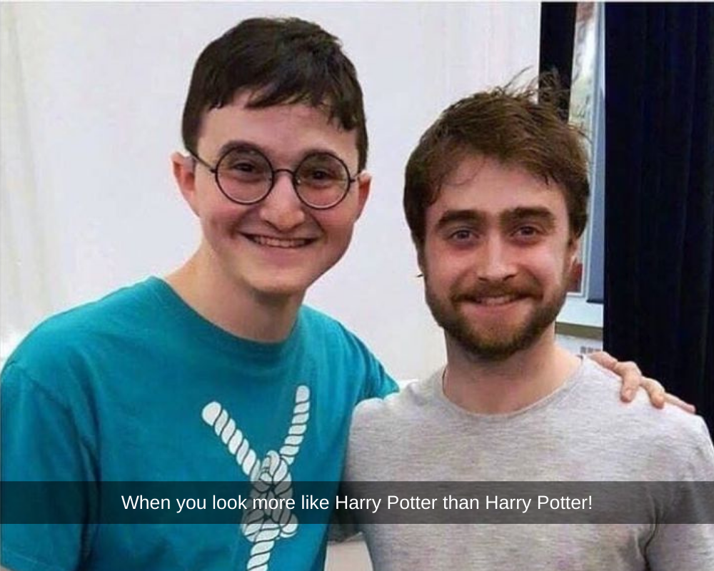 when you look more like harry potter than harry potter