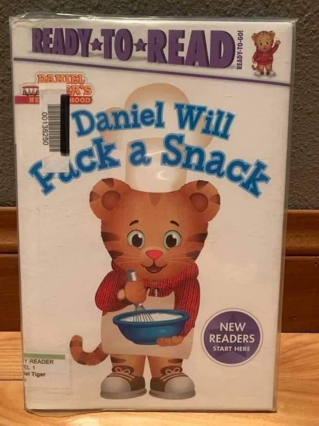 daniel will pack a snack, bad sticker placement, fail