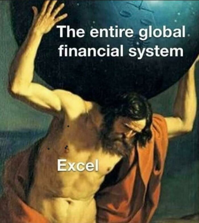 the entire global financial system, excel