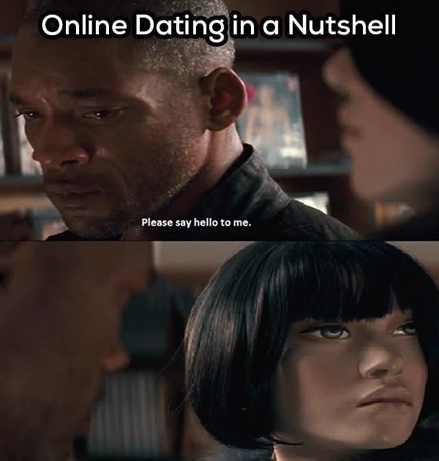online dating in a nutshell, please say hello to me, will smith, mannequin