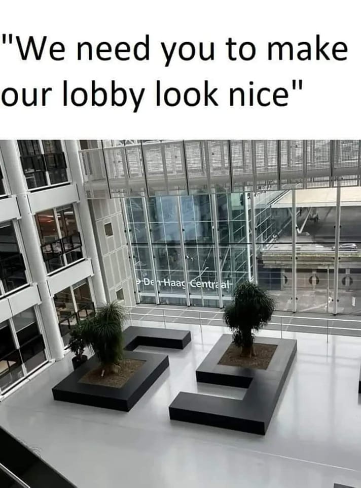 we need you to make our lobby look nice, 69