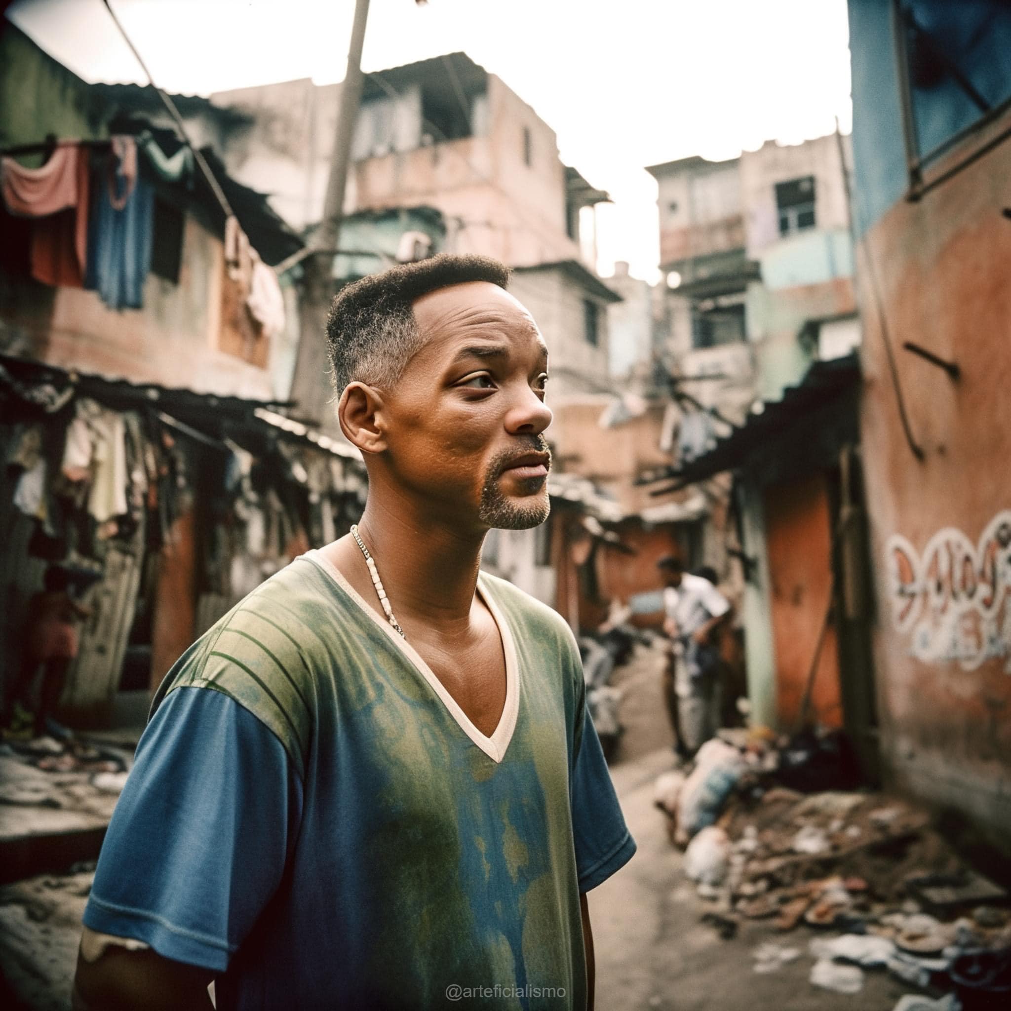 what celebrities would look like if they lived in the slums