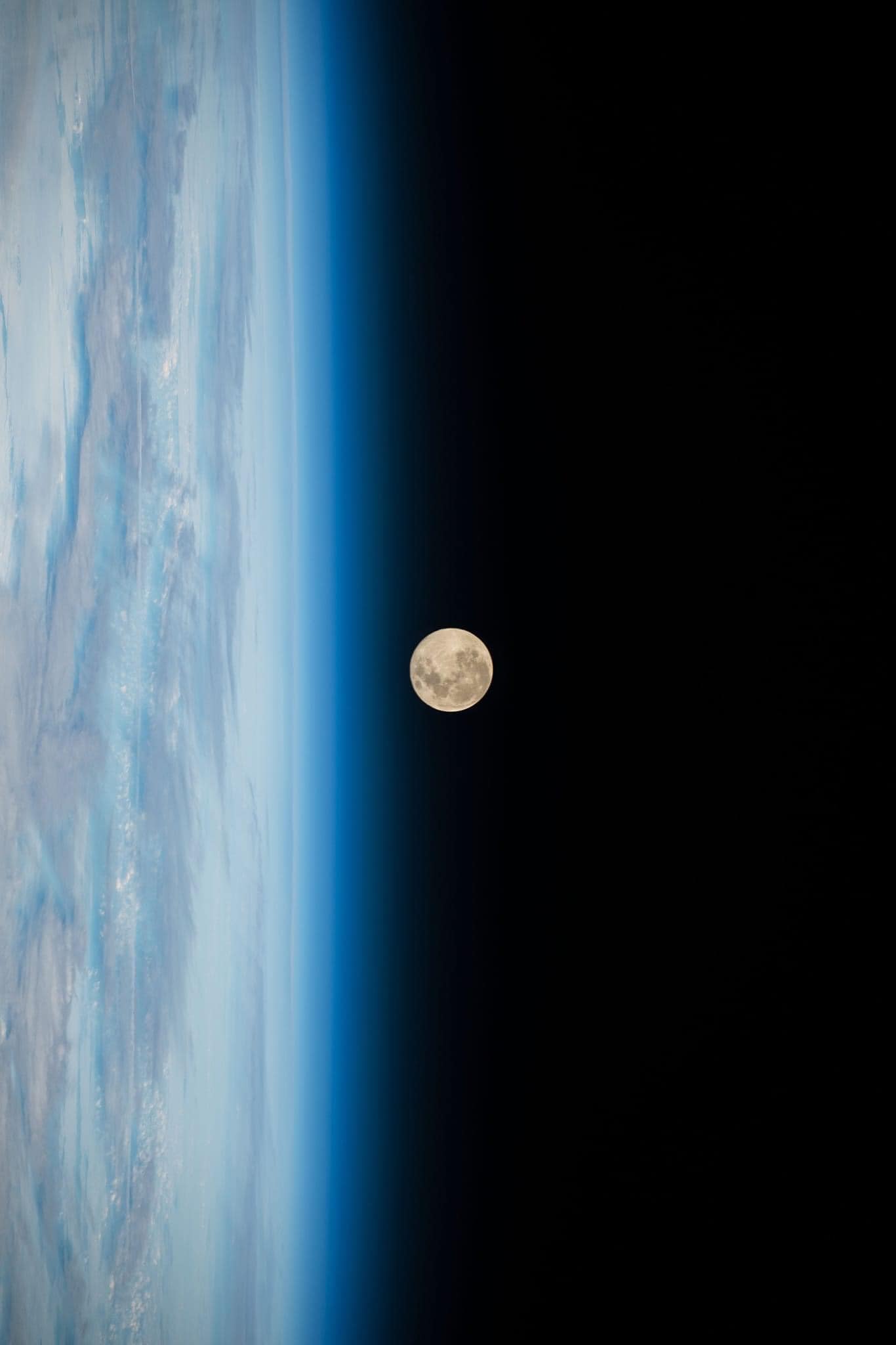  image of the harvest moon on sept. 29 2023 taken from space