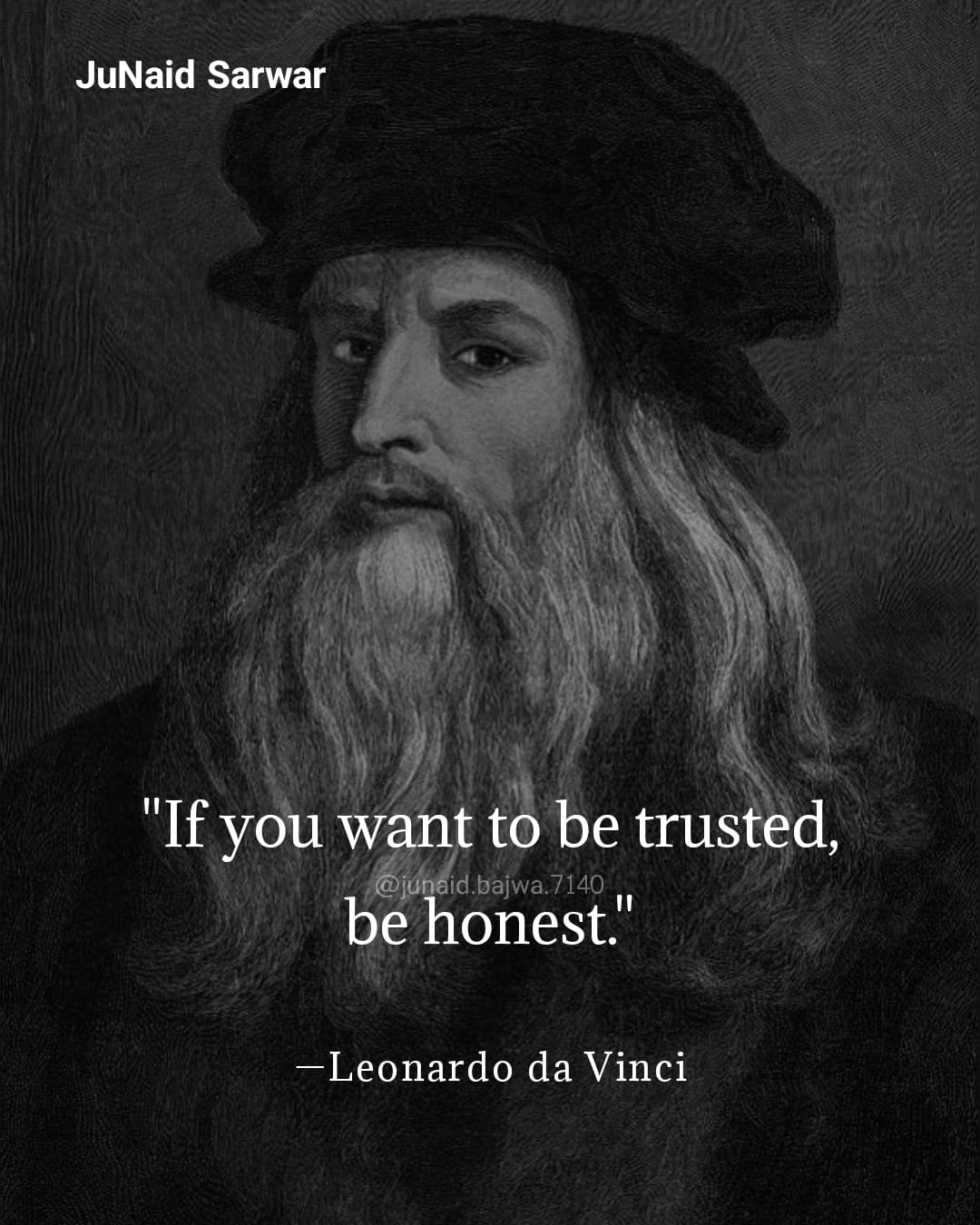 if you want to be trusted, be honest