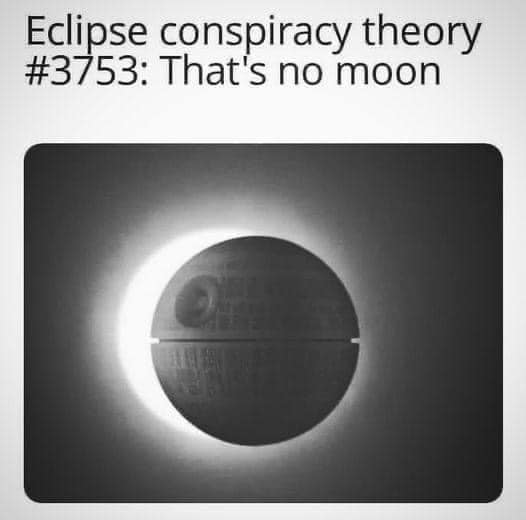 eclipse conspiracy theory #3753, that's no moon,