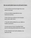 six uncomfortable lessons, self love must be stronger than desire to be loved, you are responsible for your emotional reactions, don't feed problems with thoughts, starve them with actions, to have a healthier mind, remove junk from your diet, your best life won't seek validation, but insecurity will