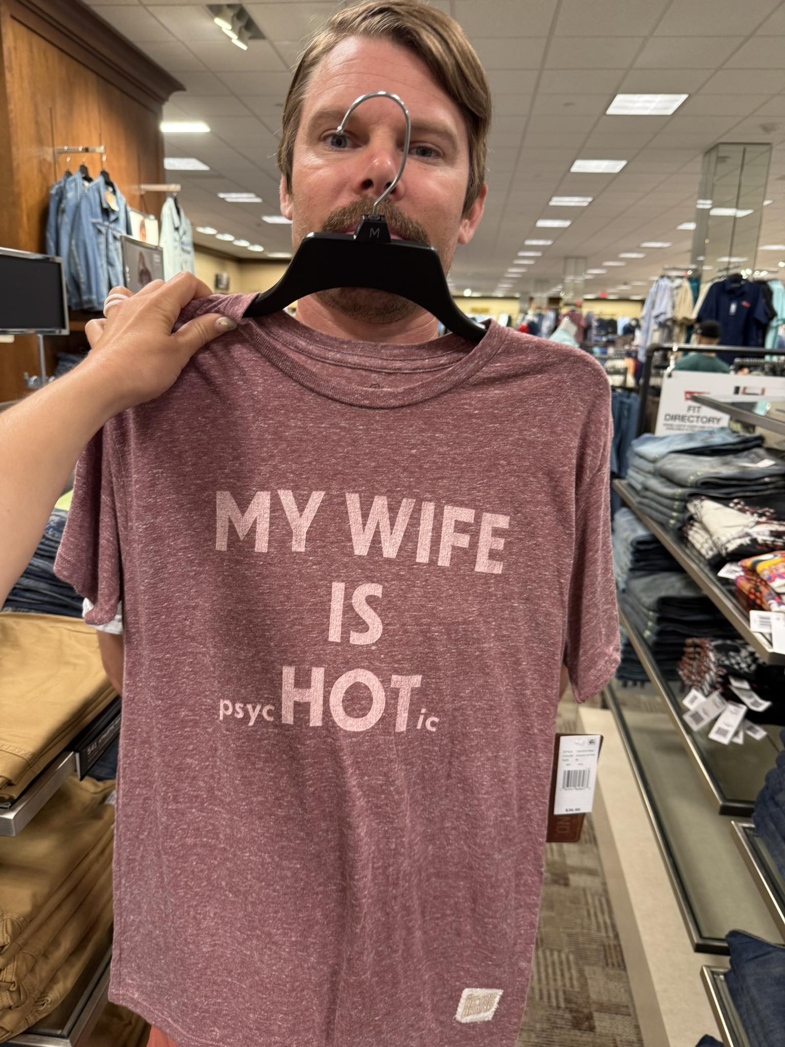 my wife is psychotic, my wife is hot, shirt