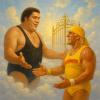 hulk hogan meets andre the giant again in heaven, rip hulk hogan