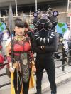 black panther cosplay,mashup, pink panther, costumes