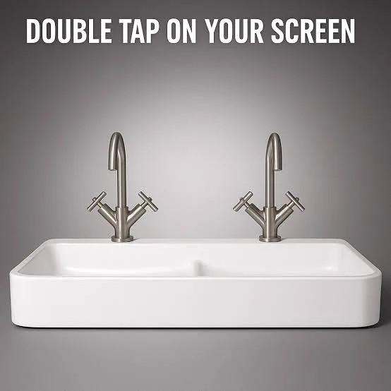 double tap on your screen