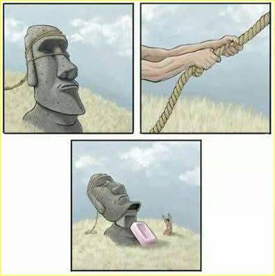 easter island pez dispenser